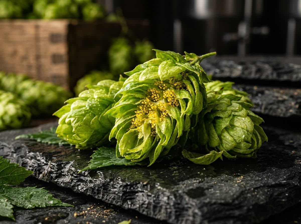 Dry-hop charge going in